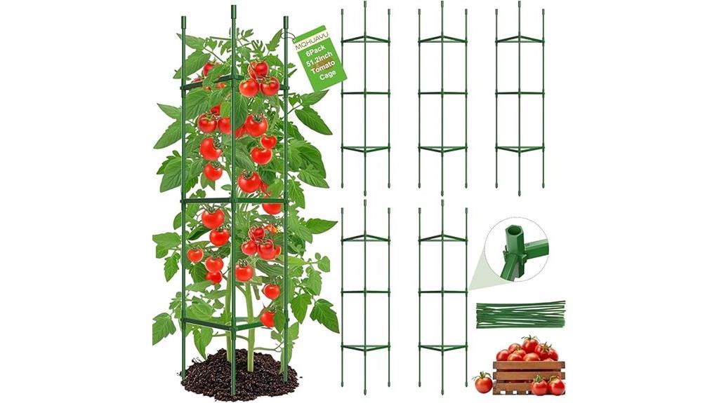 six tomato cage pack