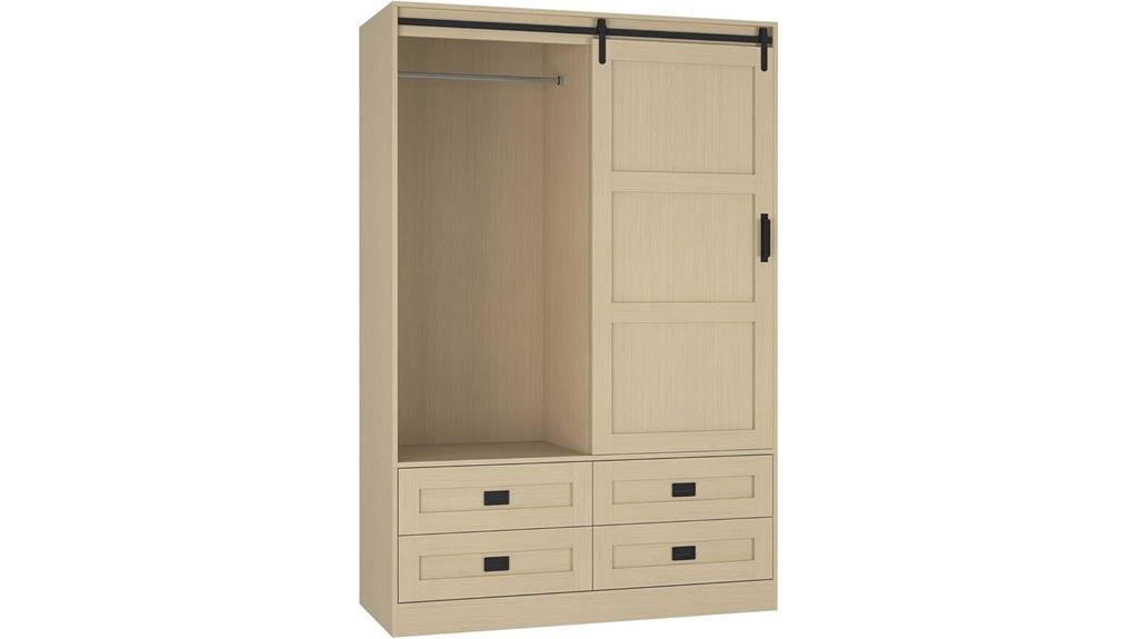 sliding barn door wardrobe