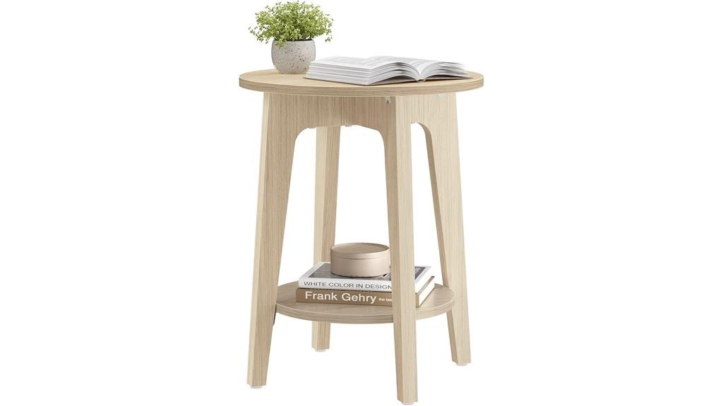 small round tapered table