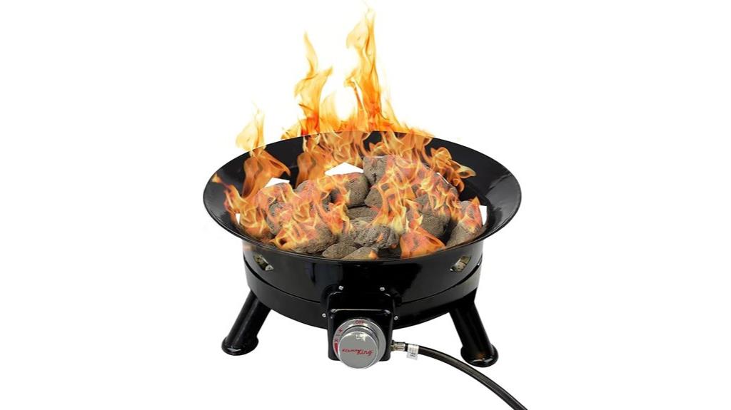 smokeless propane fire pit