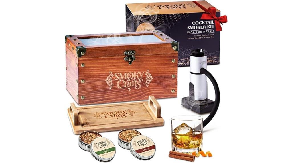 smoking cocktail and food kit
