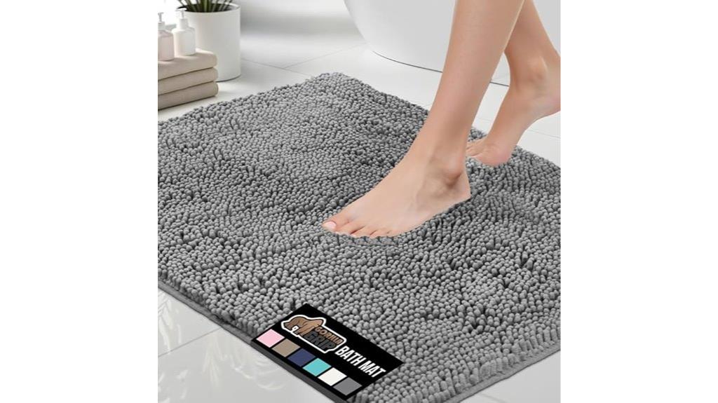 soft chenille bath rug
