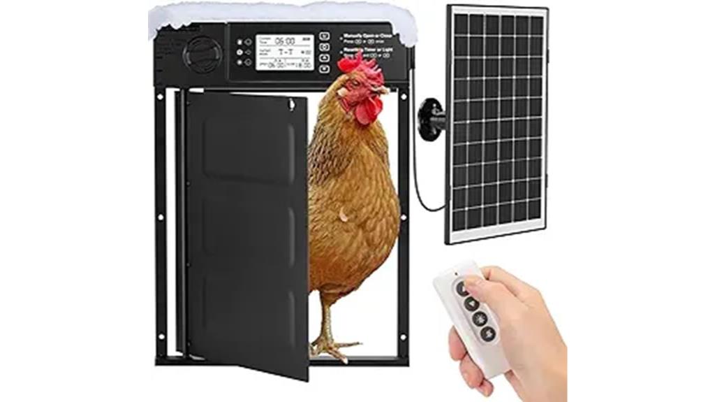 solar powered chicken door