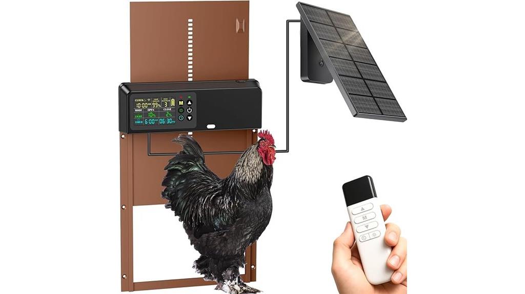 solar powered coop door