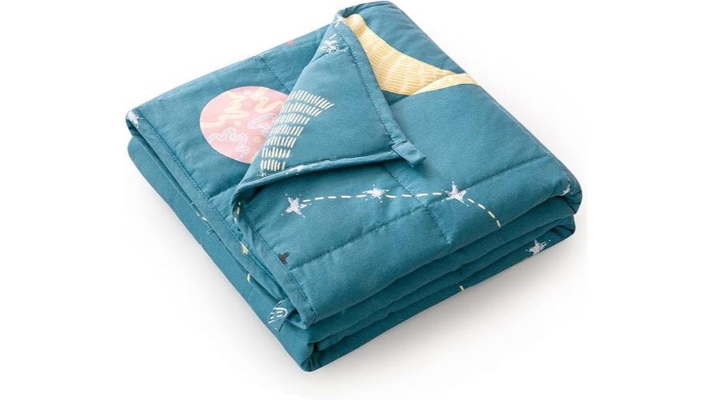 star moon blue blanket