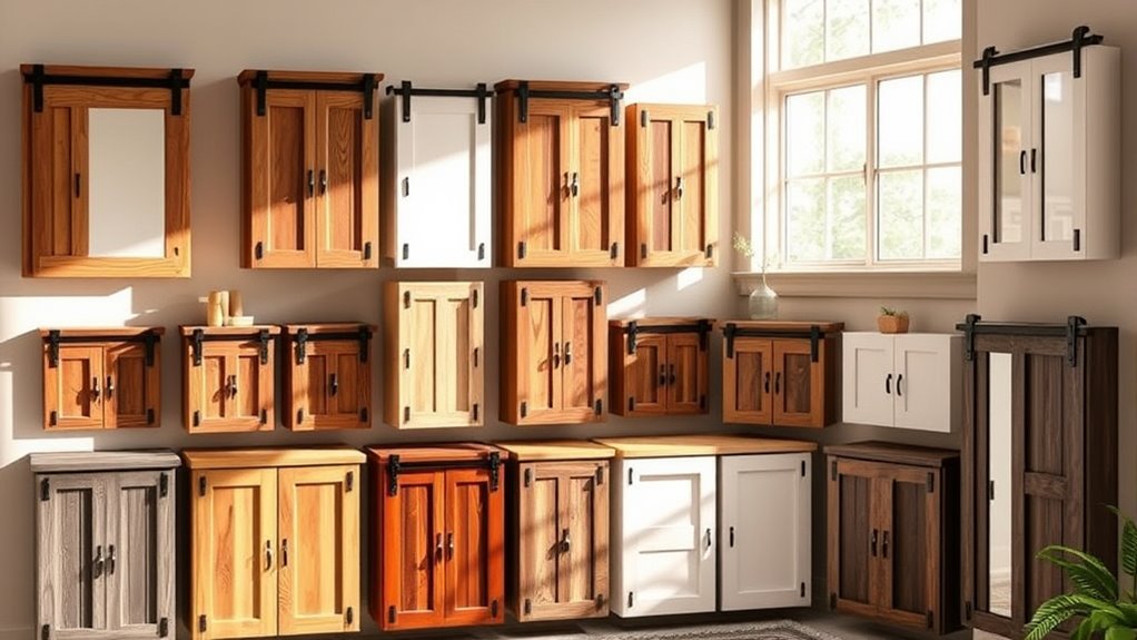 stylish barn door medicine cabinets