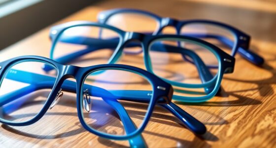 stylish blue light glasses