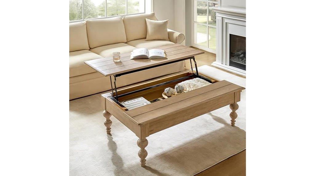 stylish storage lift top table