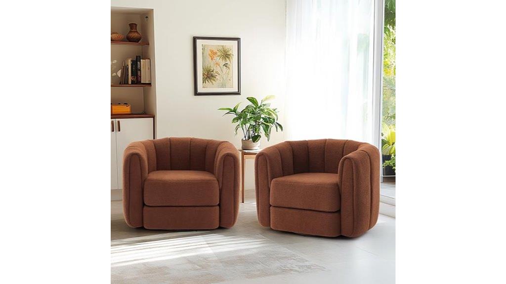 swivel accent chair pair