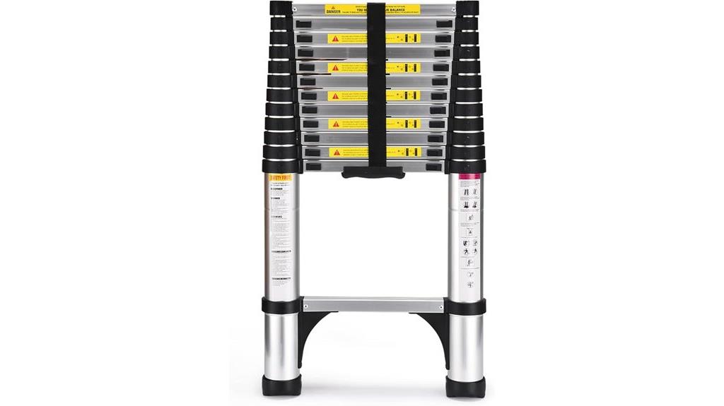telescoping aluminum extension ladder