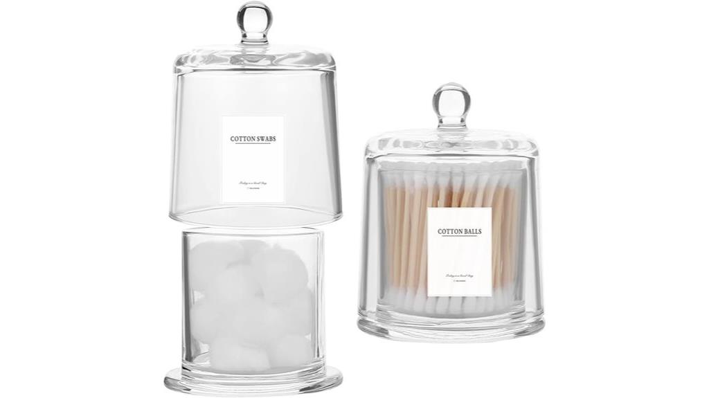 thick glass apothecary jars