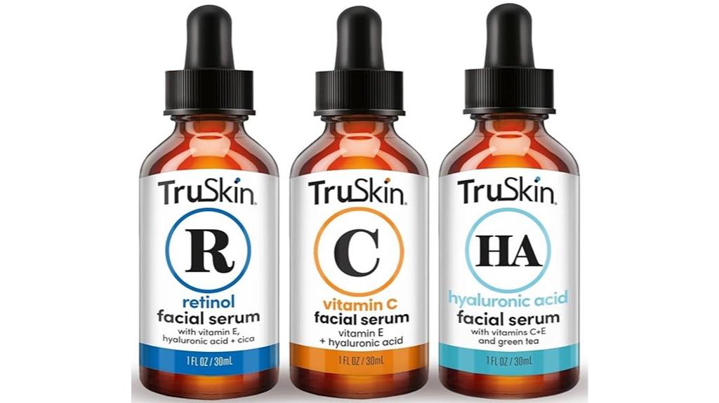 three bottle skincare set