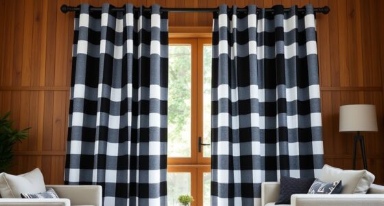 top buffalo check curtain picks