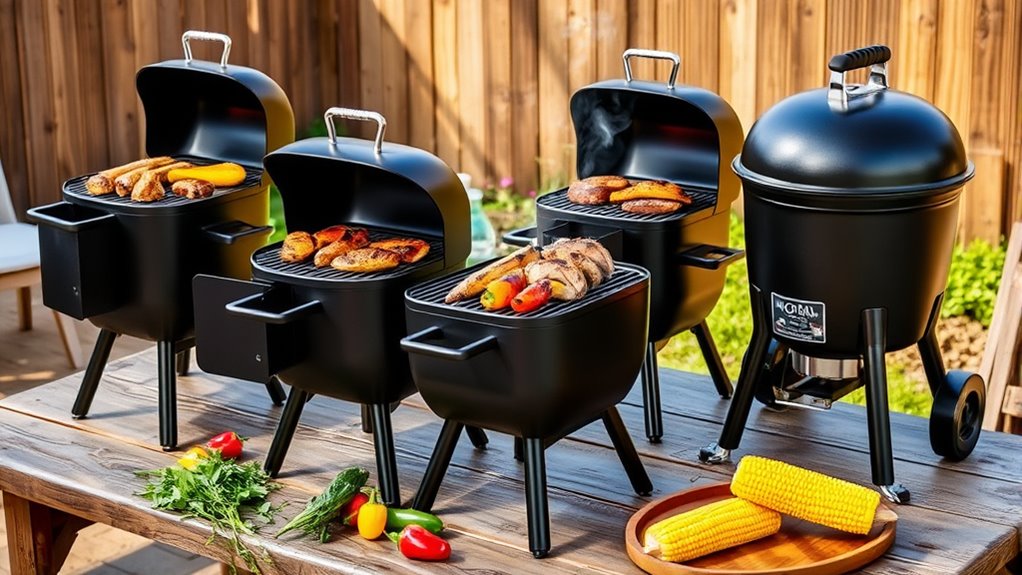 top charcoal grill smoke combos