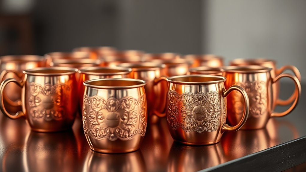 top copper mule mugs