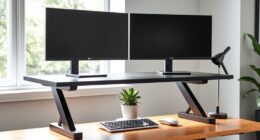 top dual monitor sit stand