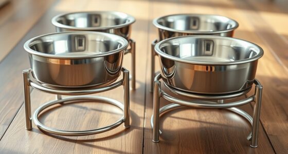 top elevated stainless dog bowls