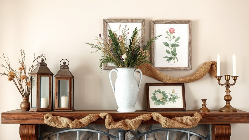 top farmhouse mantel decor