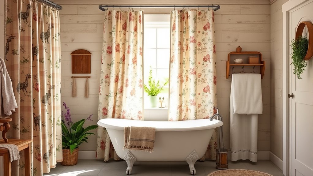 top farmhouse shower curtain ideas