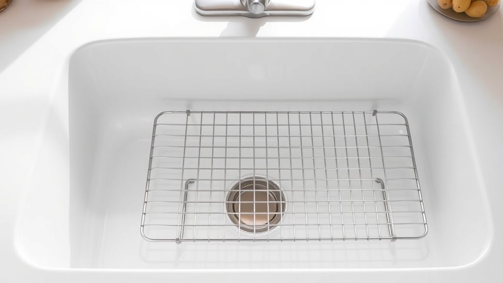 top fireclay sink protectors