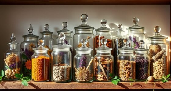 top glass jar collection