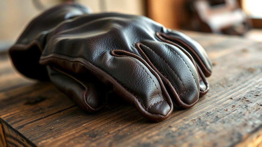 top heavy duty cowhide gloves