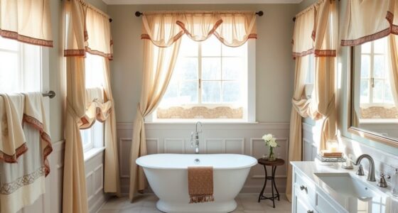 top linen bathroom window valances