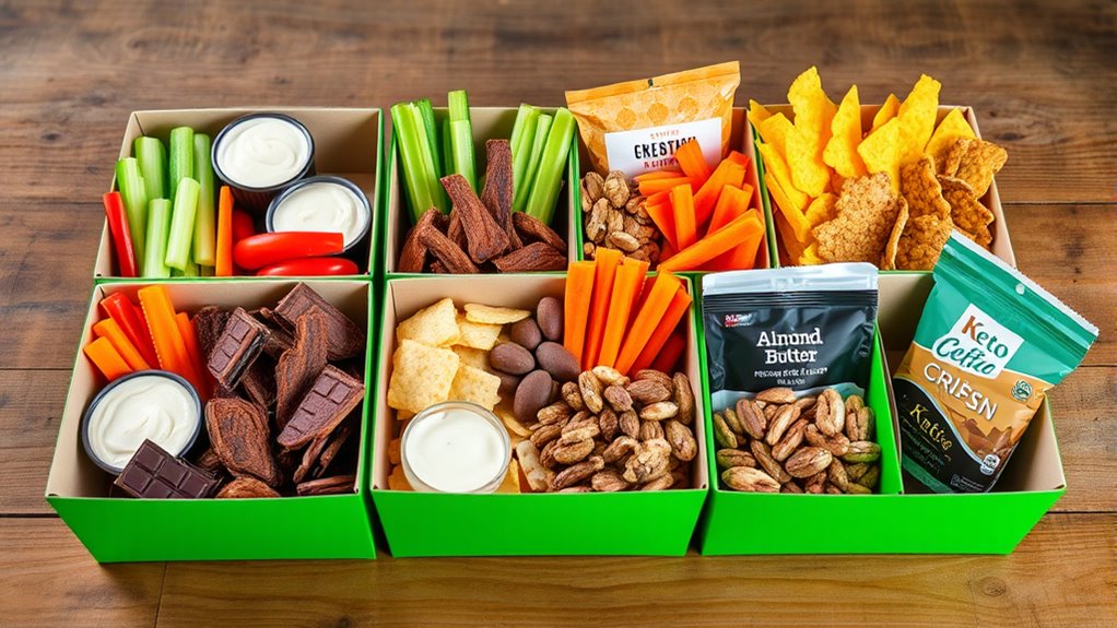 top low carb snack selection