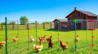 top portable chicken fence