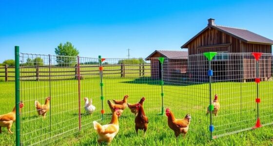 top portable chicken fence