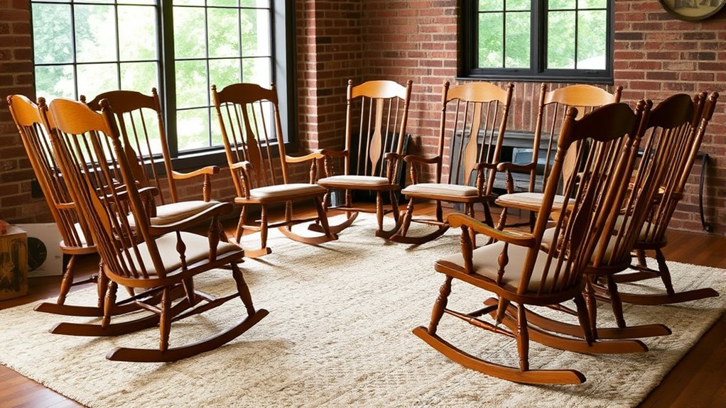 top spindle back rocking chairs