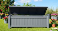 top waterproof outdoor storage benches