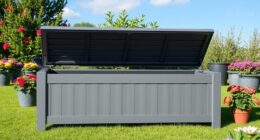top waterproof outdoor storage benches