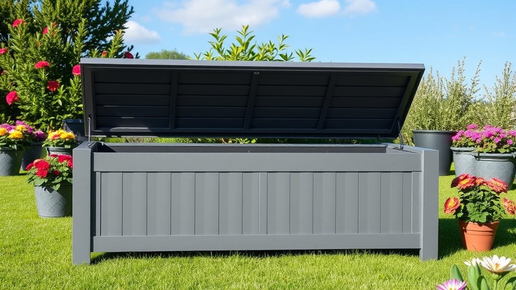 top waterproof outdoor storage benches