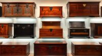 top wooden blanket chests
