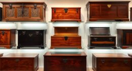 top wooden blanket chests