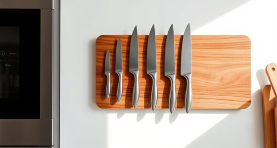 top wooden magnetic knife holders