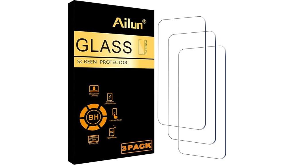 triple pack tempered glass