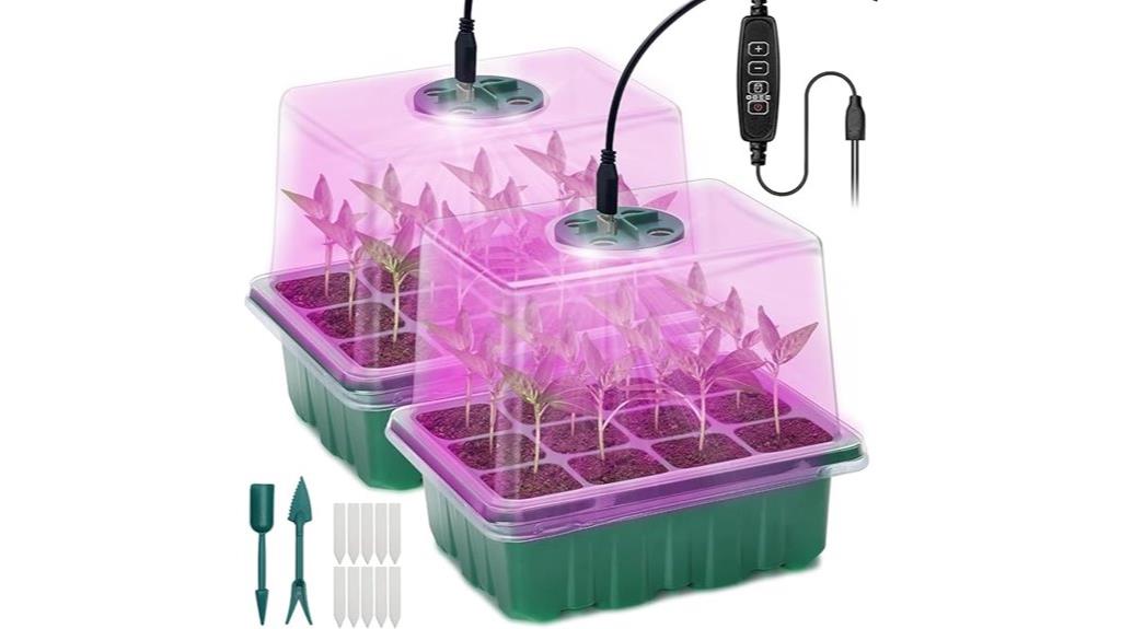 two piece seedling grow kit
