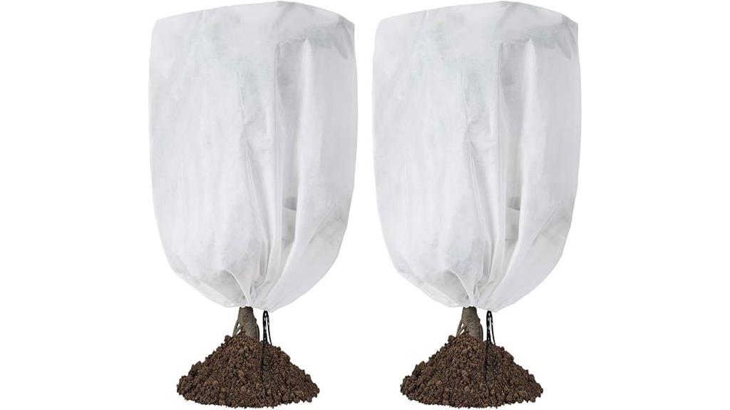 two plant covers included