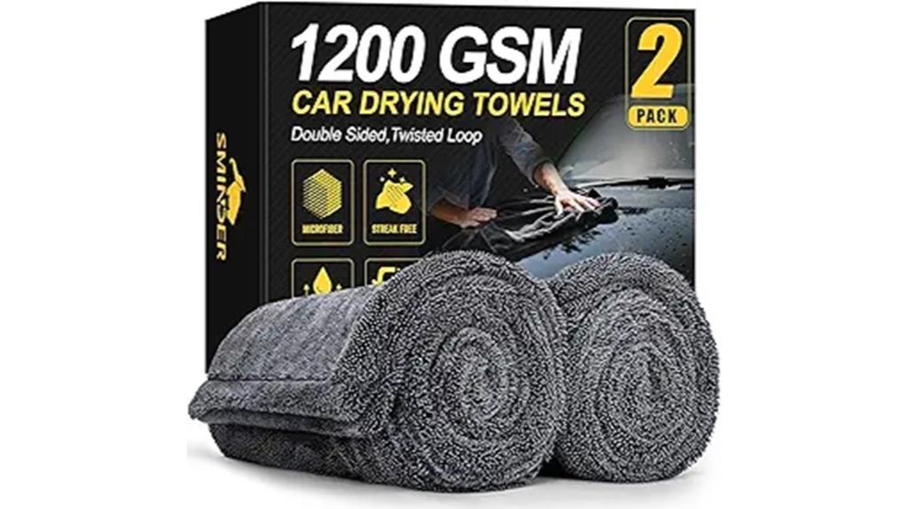 two towels 1200 gsm