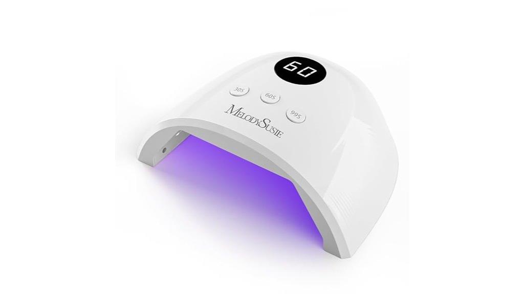 uv nail lamp with lcd