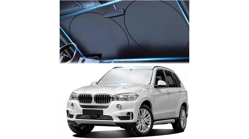 uv reflective car sunshade