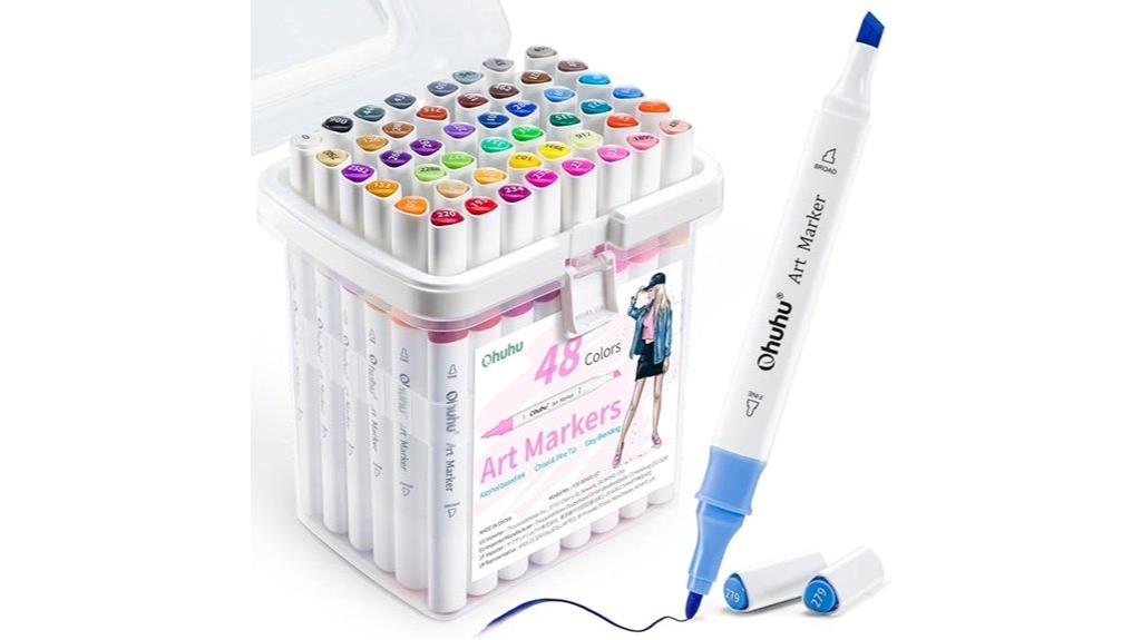 vibrant 48 color markers