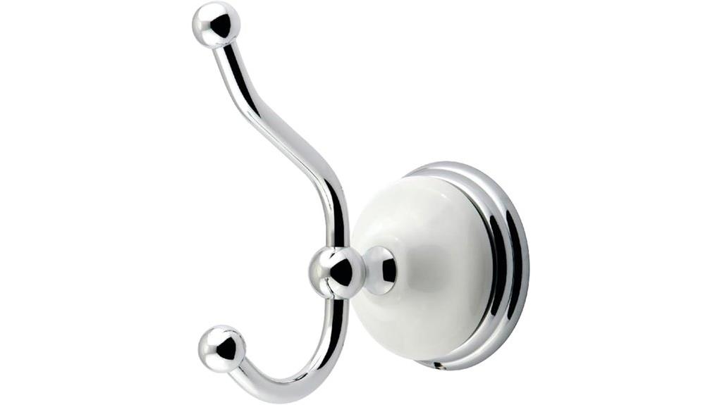 victorian chrome robe hook