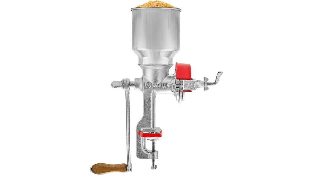 victorian style manual grain grinder