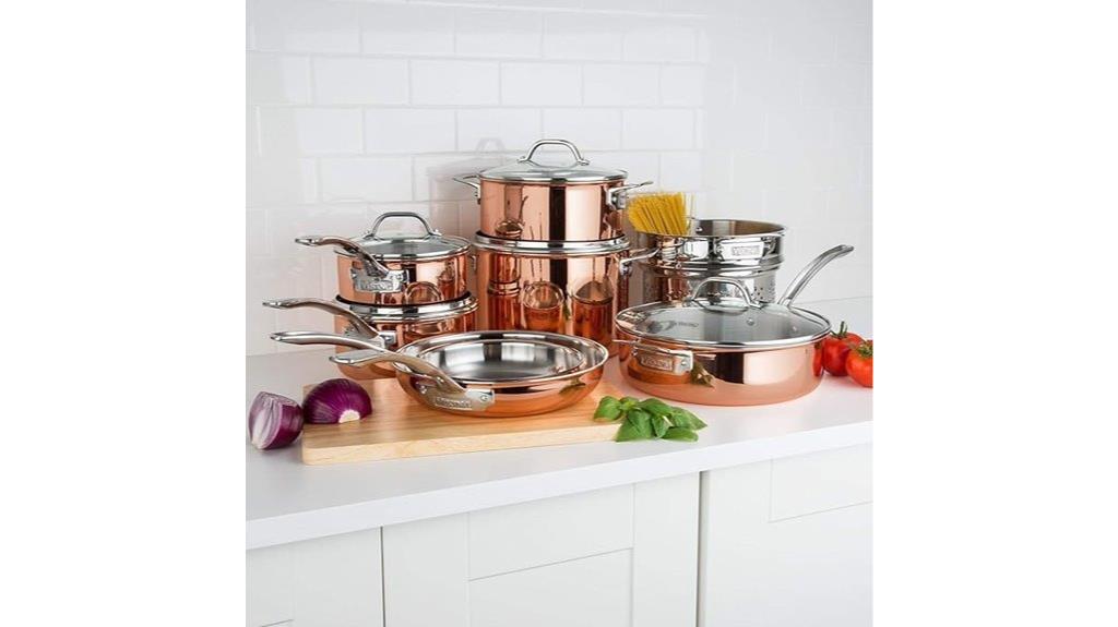 viking 13 piece copper cookware