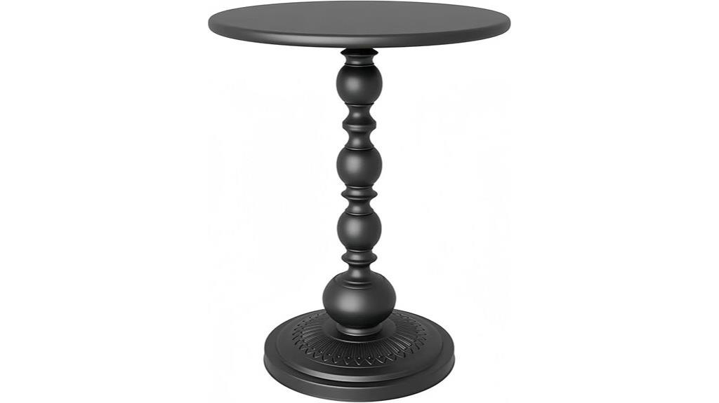 vintage black metal table