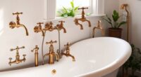 vintage clawfoot tub faucets