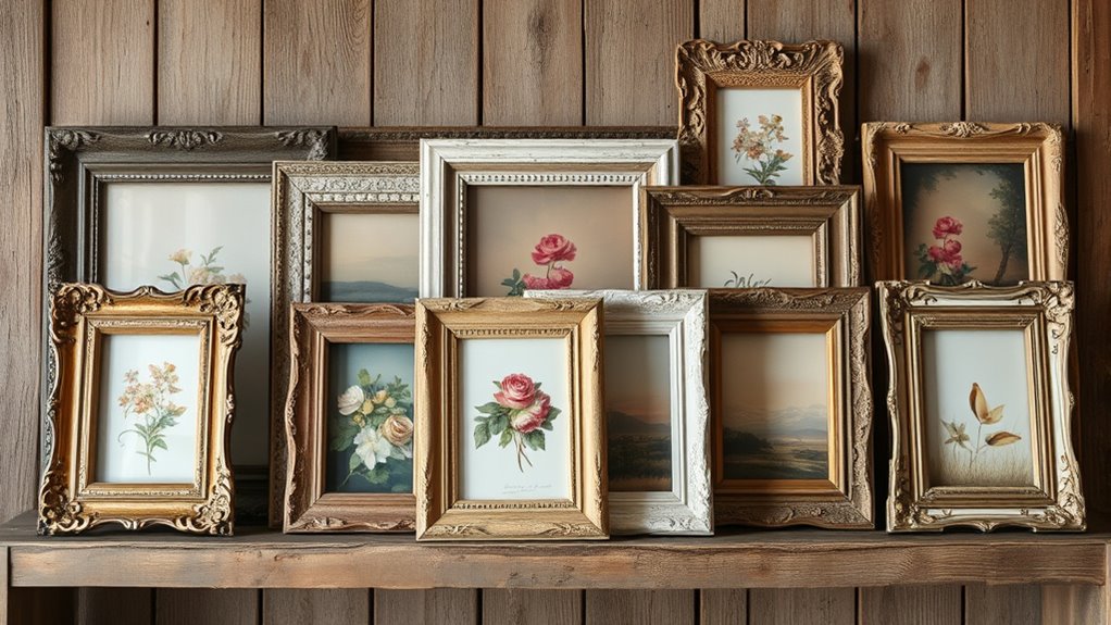 vintage distressed picture frames